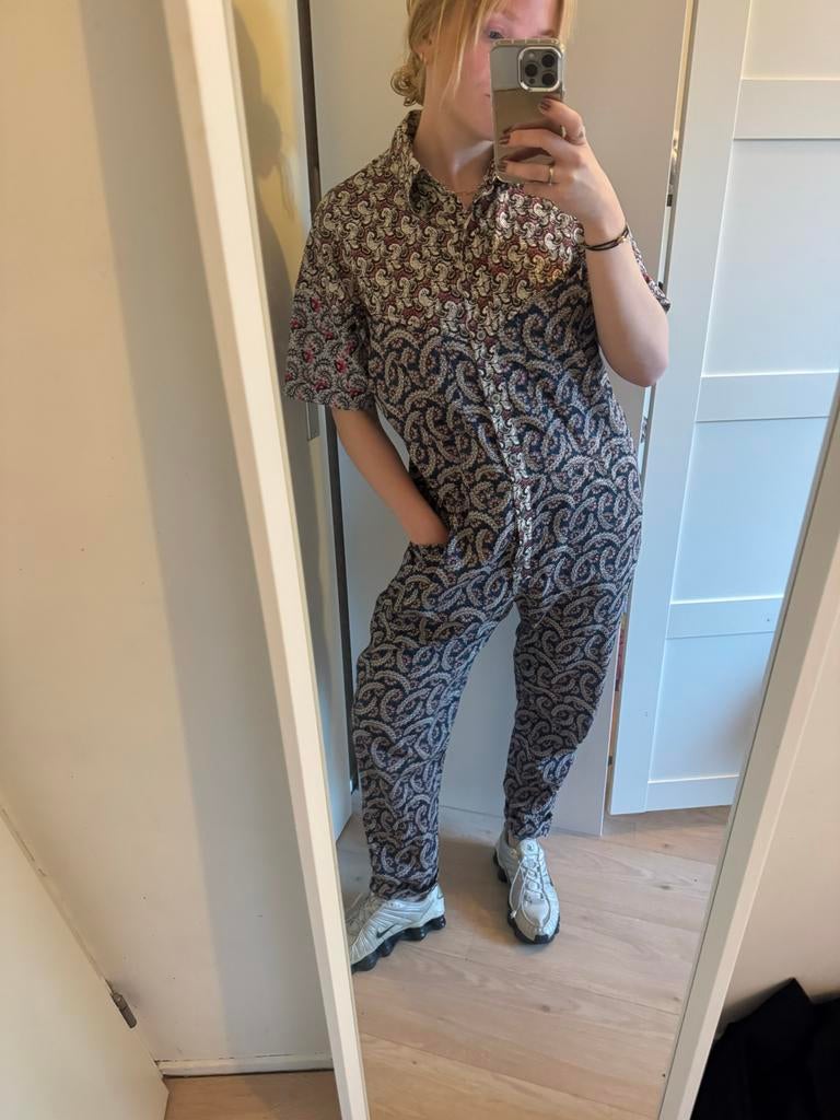 Isabel Marant Étoile jumpsuit, Kleding | Dames, Ophalen of Verzenden, Zo goed als nieuw, Maat 36 (S), Blauw