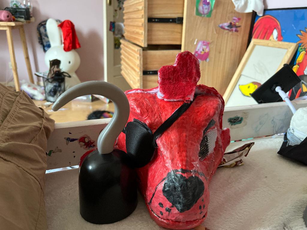 Foxy fursuit base+ pirate hook, Verzenden, Zo goed als nieuw, Accessoires