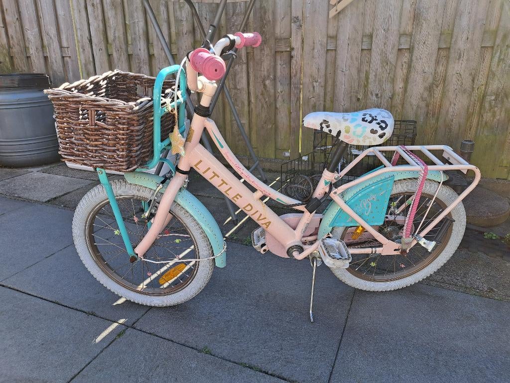 Little Diva meisjes fiets 16 inch, Ophalen, Gebruikt, 16 inch, Handrem
