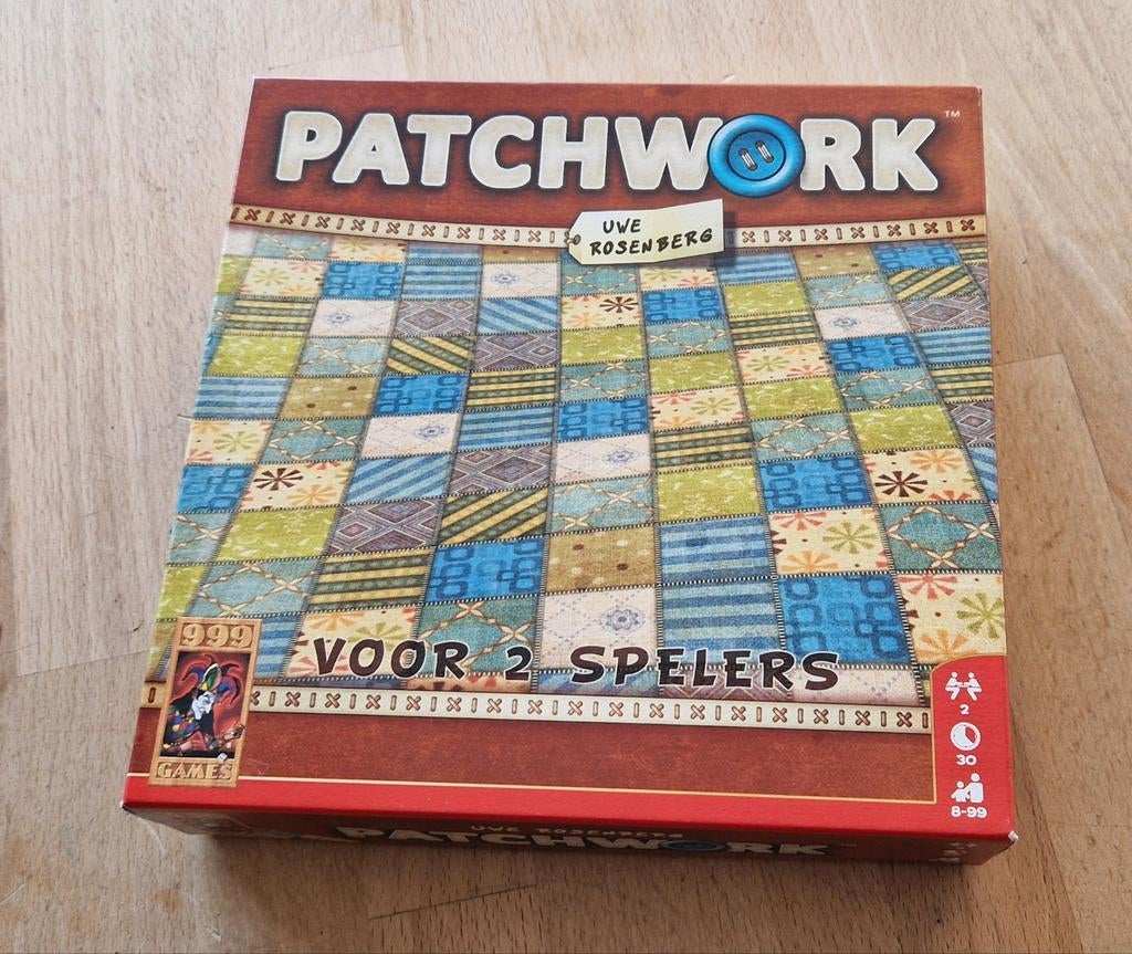 Patchwork bordspel, Een of twee spelers, Ophalen of Verzenden, Zo goed als nieuw, 999 Games