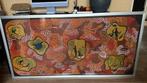 Origineel Aboriginal dot art schilderij op canvas, ingelijst, Ophalen
