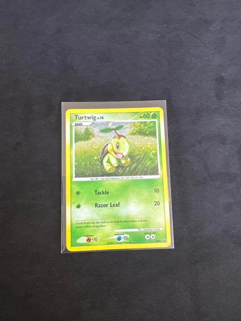Turtwig Lv.10 DP01 Promo Pokémon Kaart, Ophalen of Verzenden, Zo goed als nieuw