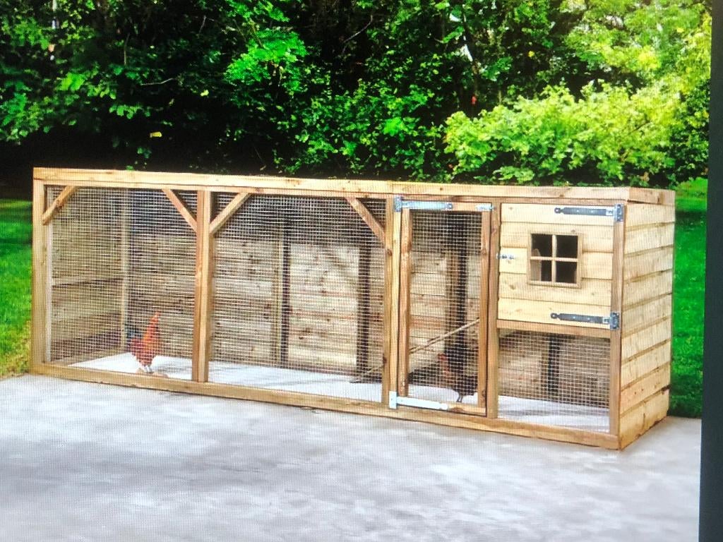Konijnenhok voor buiten, Ophalen, 110 cm of meer, Zo goed als nieuw, 90 cm of meer