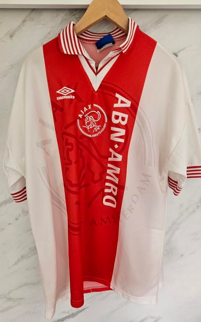 Ajax thuisshirt+broekje uniek! 95-96 seizoen, maat XL, Maat XL, Ophalen of Verzenden, Zo goed als nieuw, Shirt