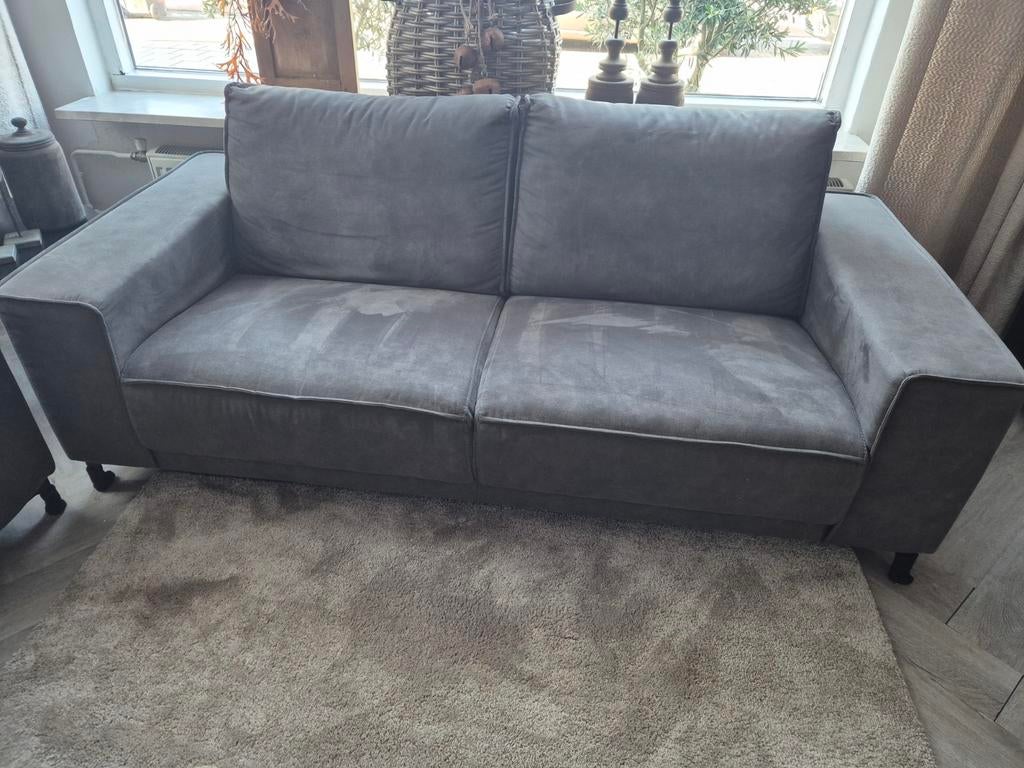Mooie grijze bank, Huis en Inrichting, Banken | Bankstellen, Ophalen, Gebruikt, 150 tot 200 cm, Tweepersoons