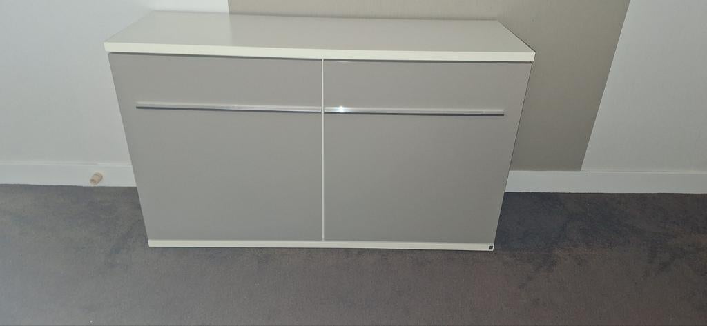 Musterring  commode, opbergkast Aterno wit/sahara hoogglans, Huis en Inrichting, Ophalen, Zo goed als nieuw