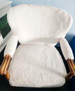 Superleuk fluffy teddy fauteuil vintage, Ophalen, 75 tot 100 cm, Zo goed als nieuw, Stof