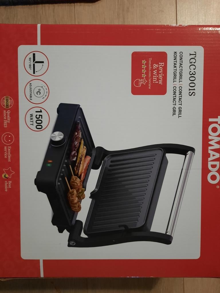 Tomado TCG3001S Contactgrill - Nieuw in verpakking, Ophalen, Nieuw