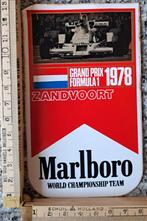 Vintage sticker Marlboro grand prix formule 1 Zandvoort 1978, Ophalen of Verzenden, Zo goed als nieuw