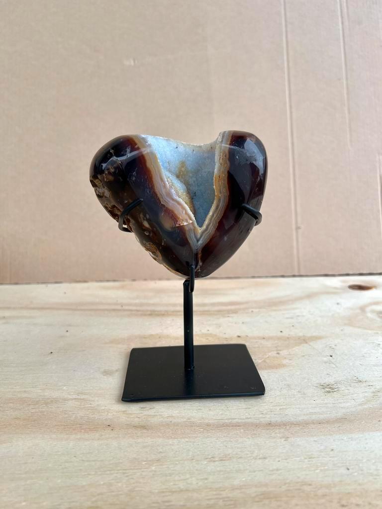 Rots agaat op voet, Ophalen of Verzenden