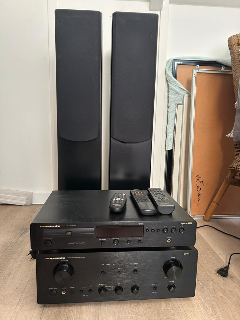Te koop: Marantz PM7000 versterker + ELAC 105 luidsprekers, Audio, Tv en Foto, Versterkers en Receivers, Gebruikt, 60 tot 120 watt