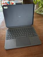 Logitech Combo Touch case voor iPad 11” (10e/11e generatie), Ophalen of Verzenden, Zo goed als nieuw, 11 inch, Bescherming voor- en achterkant