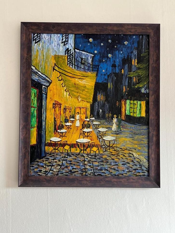 Vincent van Gogh naschildering door kunstenaar +dure lijst, Antiek en Kunst, Kunst | Schilderijen | Abstract, Ophalen of Verzenden