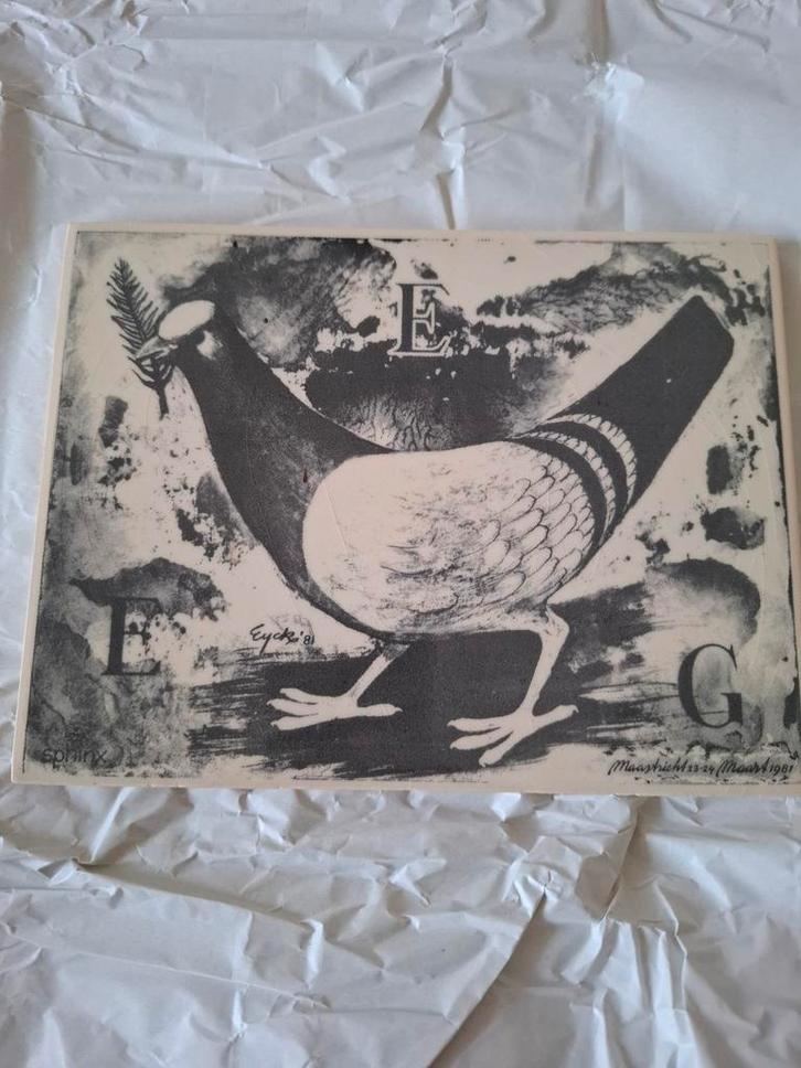 Vintage Sphinx Tegel - Charles Eyck, Antiek en Kunst, Antiek | Wandborden en Tegels, Ophalen of Verzenden