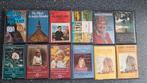 Cassettebandjes geestelijke muziek 12 stuks met houder, Ophalen of Verzenden, Gebruikt, Overige genres, 2 t/m 25 bandjes