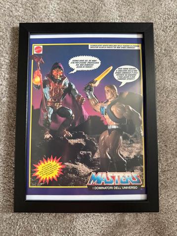 Skeletor Laser Light advertentie ingelijst Slime Pit motu he beschikbaar voor biedingen