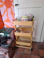 Trolley Ikea geel., Huis en Inrichting, Woonaccessoires | Etagères, Ophalen, Gebruikt