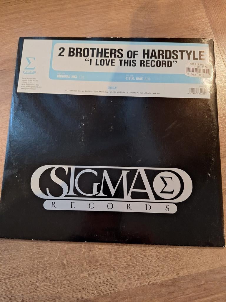 2 brothers of hardstyle i love this record, Ophalen of Verzenden, Gebruikt, Overige formaten