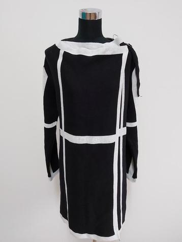 V15 - Nieuw zwart-wit Anna van Toor voor Object vest mt L beschikbaar voor biedingen