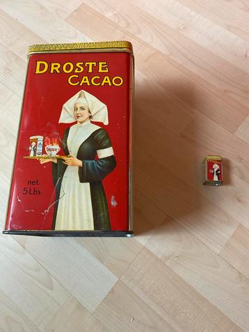Vintage Droste Cacao Blikken + Miniatuur beschikbaar voor biedingen