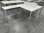 Vepa dubbel hoekbureau 420x180cm - LAAGST MOGELIJKE PRIJS!, Ophalen of Verzenden, In hoogte verstelbaar, Gebruikt