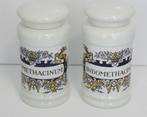 2x Goedewaagen apothekerspot [1689], Antiek en Kunst, Antiek | Keramiek en Aardewerk, Ophalen