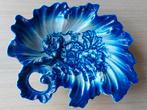 Bladvormige schaal Flow Blue Staffordshire antiek, Ophalen of Verzenden