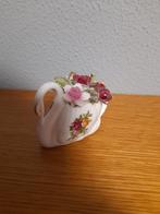Adv 53 royal albert old country rose bloemstuk zwaan, Ophalen of Verzenden