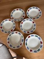 6 Diepe Borden Boerenbont, Huis en Inrichting, Keuken | Servies, Gebruikt, Ophalen of Verzenden, Kom(men), Overige stijlen