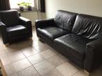 Bank, relaxfauteuil (leer), Ophalen, Gebruikt, Leer
