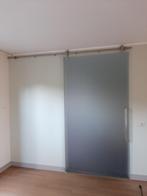 Glazen schuifdeur, Ophalen, Gebruikt, 215 cm of meer, Binnendeur