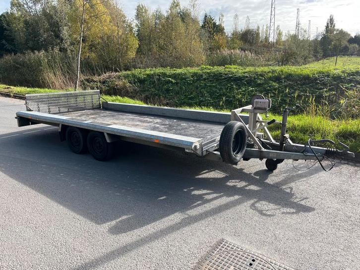 Hapert H machinetransporter/ autoambulance, Auto diversen, Aanhangers en Bagagewagens, Zo goed als nieuw, Ophalen