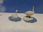 luville Swans Zwanen kerstdorp figurines scenery accessoires, Ophalen of Verzenden, Zo goed als nieuw