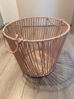 Opbergmand roze, Huis en Inrichting, Ophalen, Overige materialen, Mand, Rond