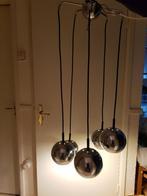 60er jaren retro / vintage chromen bollen lamp, Ophalen of Verzenden, Retro / 60er jaren, Metaal, Zo goed als nieuw