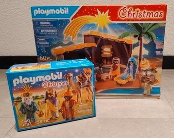 Playmobil grote Kerststal set 5588 en drie wijzen set 9497 beschikbaar voor biedingen