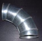 Bocht 90 Graden Met flens Metaal Gegalvaniseerd Nieuw, Ophalen of Verzenden, Nieuw, Ventilator en Afzuiger