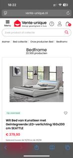 Stijlvol bed met verlichting + nachtkastje cadeau, Ophalen of Verzenden, Zo goed als nieuw, 25 tot 50 cm, Minder dan 100 cm