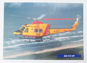 Poster A4 formaat reddingshelikopter AB-412 SP "TWEETY". beschikbaar voor biedingen