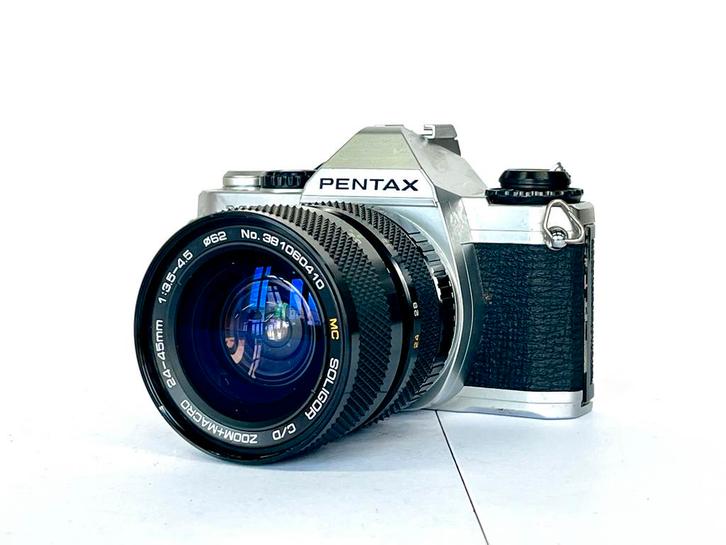 Pentax MG 35mm film SLR-camera met Soligor Lens, Audio, Tv en Foto, Fotocamera's Analoog, Gebruikt, Spiegelreflex, Pentax, Ophalen of Verzenden