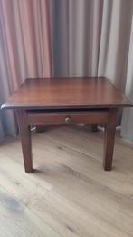 Bijzettafel, salontafel eiken, Ophalen, Minder dan 45 cm, Vierkant, Zo goed als nieuw