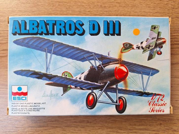 1:72 1/72 ESCI Albatros D III (1), Hobby en Vrije tijd, Modelbouw | Vliegtuigen en Helikopters, Zo goed als nieuw, Vliegtuig, 1:72 tot 1:144