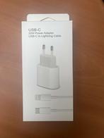 APPLE USB-C Adapter 20W Lightning Kabel 1Meter (NIEUW), Nieuw, Apple iPhone, Ophalen of Verzenden