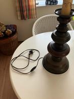 Houten Schemerlamp met Philips Lamp, Ophalen of Verzenden