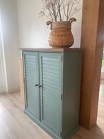Vintage kast met louvredeuren, Huis en Inrichting, Ophalen, Met plank(en), Gebruikt, 100 tot 150 cm