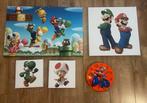 Super Mario muurdecoratie - canvassen/schilderijen en klokje, Ophalen of Verzenden, Gebruikt, Wanddecoratie