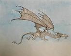 vliegende draak – originele tekening, met karakter en ziel, Ophalen