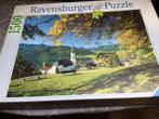 Ravensburger Puzzel 1500 Stukjes - beijerische Alpen, Ophalen, 500 t/m 1500 stukjes, Zo goed als nieuw, Legpuzzel