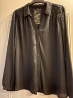 Zwarte sjieke blouse soyaconcept xl 42 44 kant kerst 🎄, Verzenden, Zo goed als nieuw, Maat 42/44 (L), Zwart