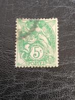 Oude Franse Postzegel - 5c, Postzegels en Munten, Ophalen of Verzenden, Gestempeld